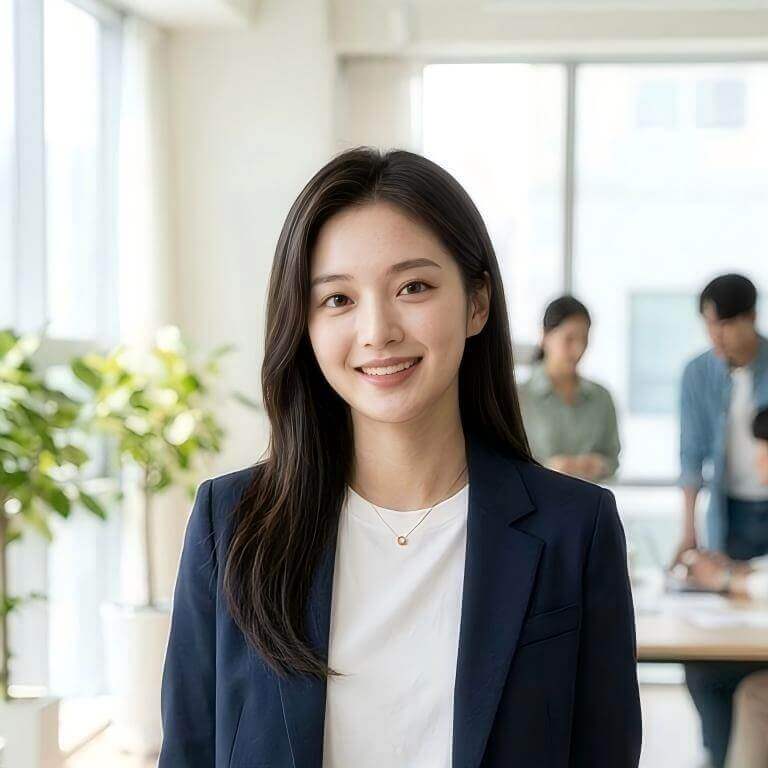 Café AI headshot style example