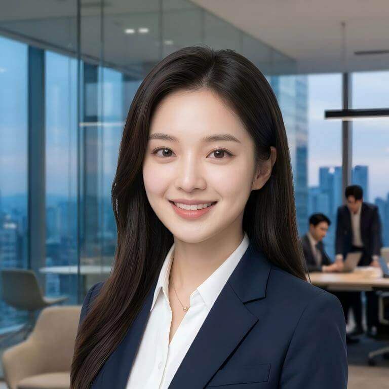Bureau corporate AI headshot style example