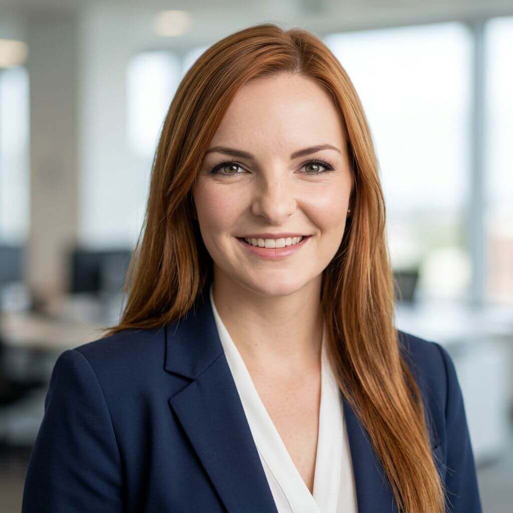 Second generated AI headshot for LinkedIn profile photo use